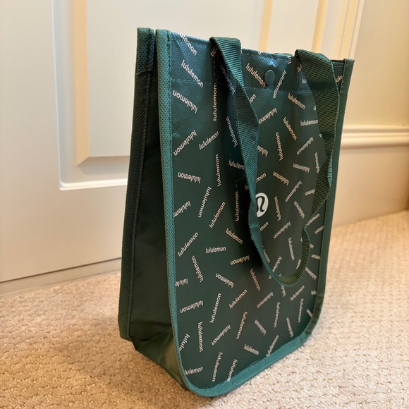 Lululemon shopping tote bag green gold Small - Picture 4 of 6